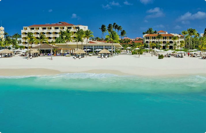 15 resorts de playa mejor calificados en Aruba