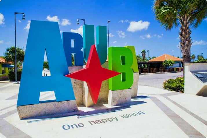 Señal de turismo de Aruba