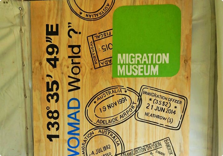 Museo della Migrazione display