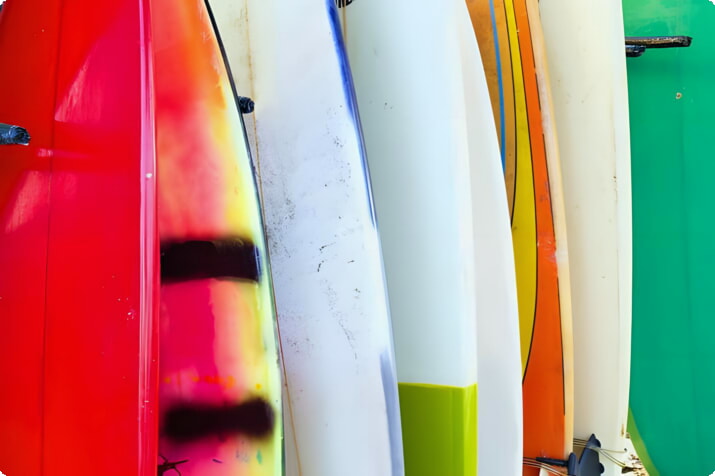 Deska surfingowa w zbliżeniu