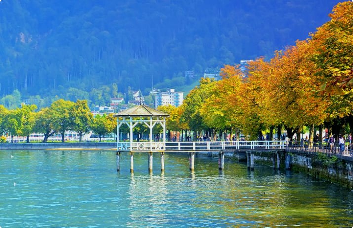 Набережная озера в Брегенце, Австрия