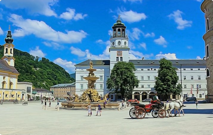 Pferd und Kutsche, Salzburg