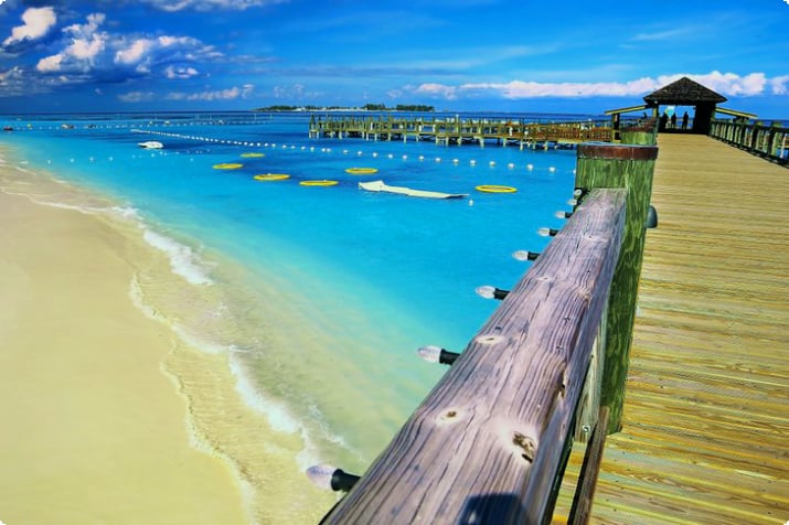 Nassau'da Kablolu Plaj
