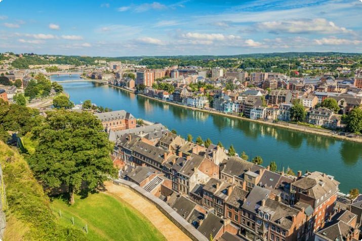 Luftaufnahmen über Namur