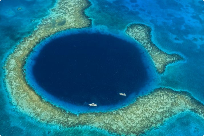 Vista aerea del Great Blue Hole