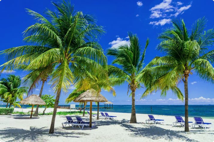 Тропический пляж в Канкуне