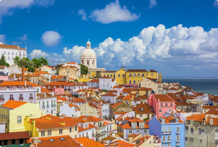 Blick über das Viertel Alfama, Lissabon