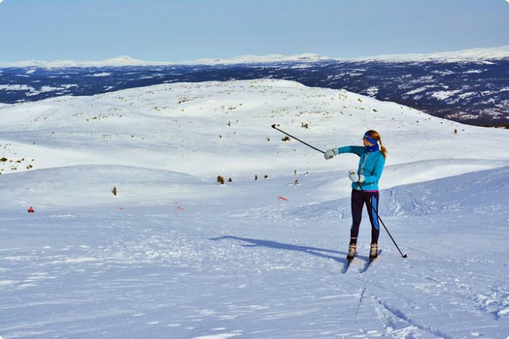 Лыжные гонки недалеко от Осло