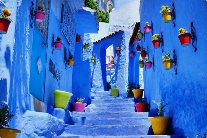 Chefchaouenin sininen kaupunki, Marokko