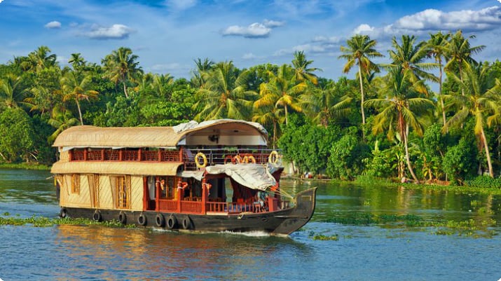 Hausboot in Kerala, Indien