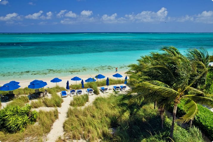 Strand an der Grace Bay in Providenciales, Turks & Caicos