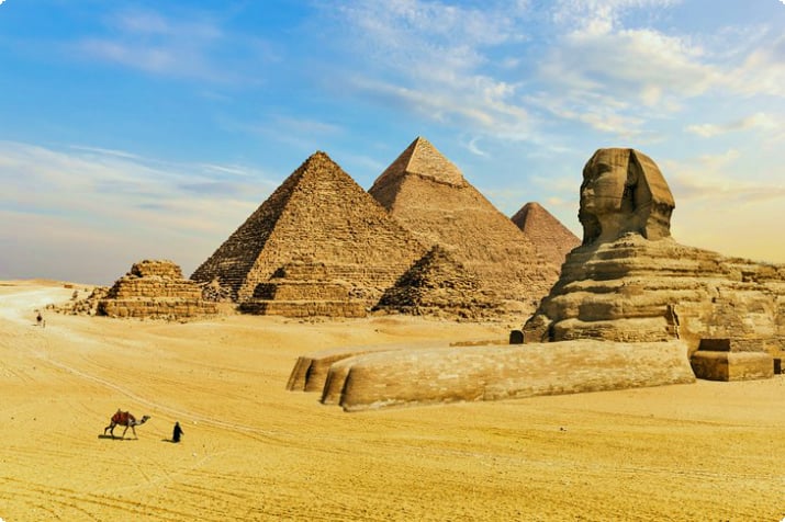 As Pirâmides de Gizé e a Grande Esfinge