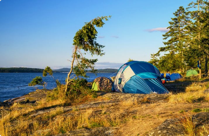 Tents in Ruckle Provincial Park