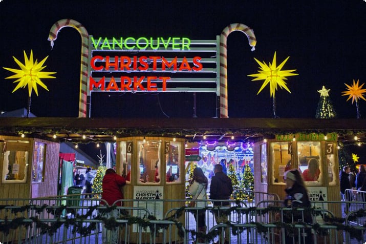 Mercado navideño de Vancouver
