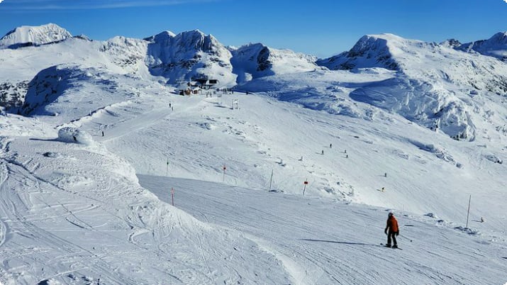 Катание на лыжах на горе Уистлер