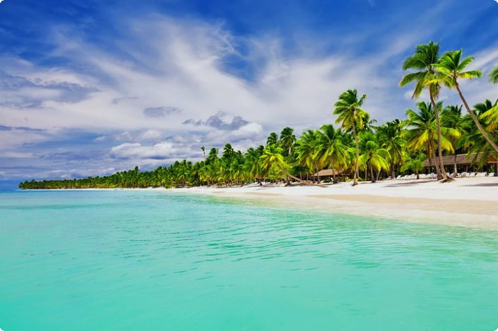 Punta Cana'daki tropikal plaj, Dominik Cumhuriyeti