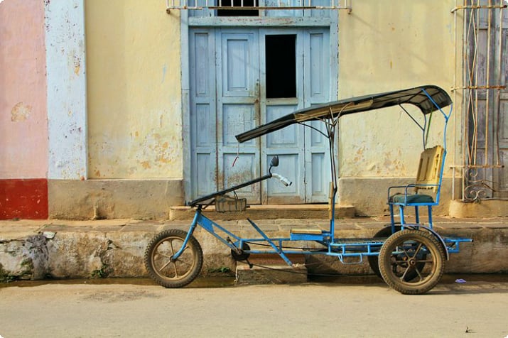 Традиционная кубинская рикша в Ремедиос