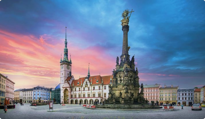 Olomouc, Tschechische Republik bei Sonnenuntergang