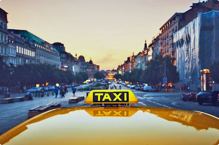 Taxi in Prag