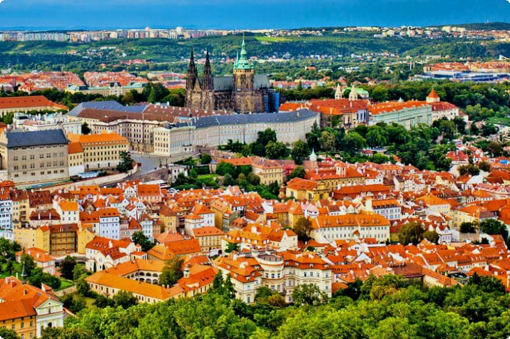 Вид на Прагу с воздуха