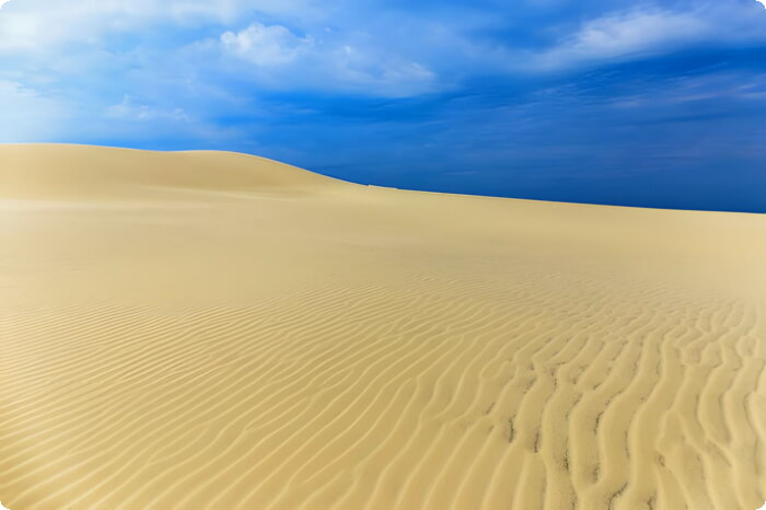 Песчаные дюны на Миле Рабьерг