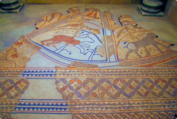 Römisches Mosaik im Hull and East Riding Museum
