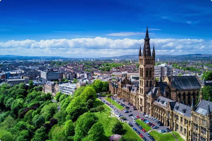 Luftaufnahme von Glasgow, Schottland