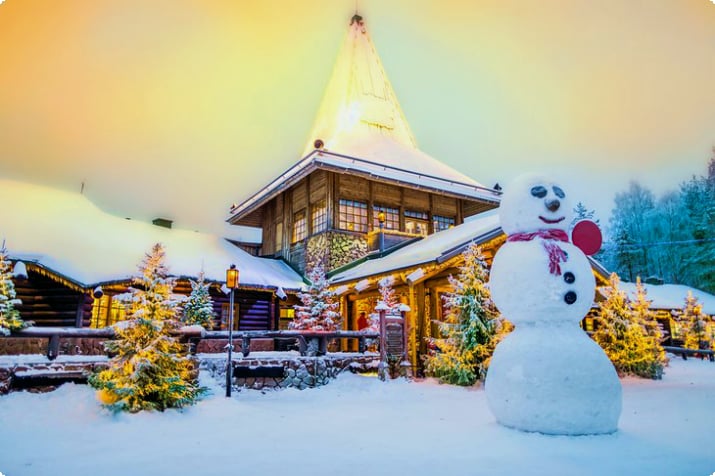Villaggio di Babbo Natale a Rovaniemi, Lapponia finlandese