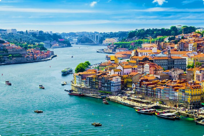 Widok na Porto i rzekę Duero