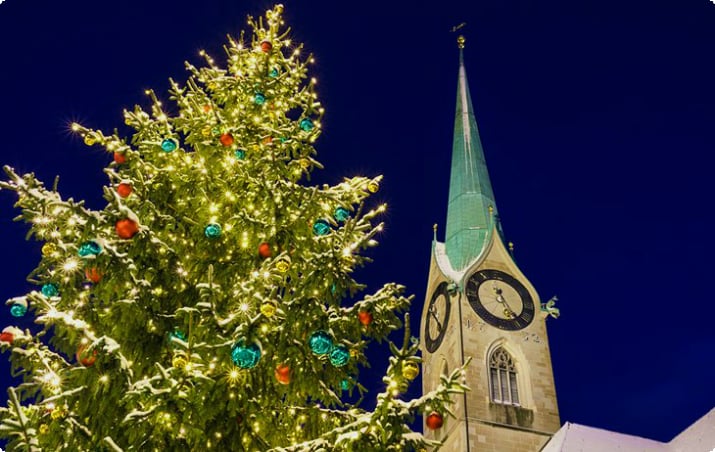 Рождественская елка в Цюрихе