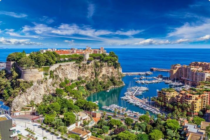 Utsikt over Monaco på en vakker sommerdag