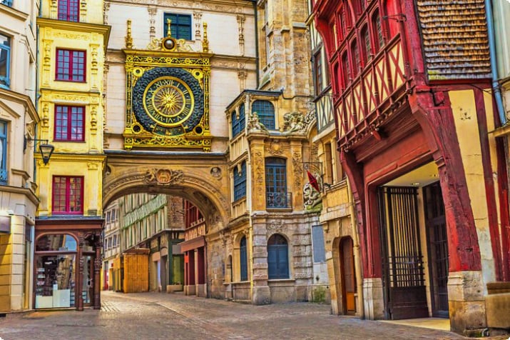 Gros-Horloge Uhrturm in Rouen