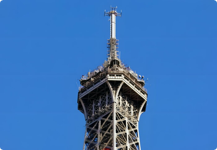 Die oberste Ebene des Eiffelturms
