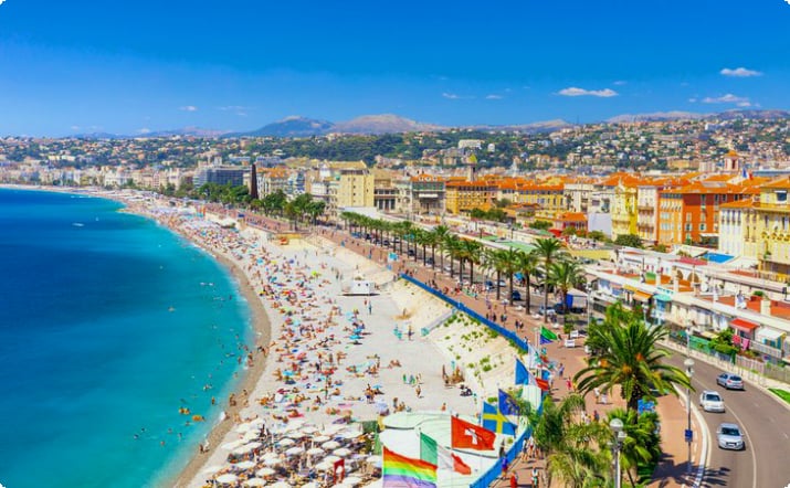 Promenade des Anglais in Nizza, Frankreich