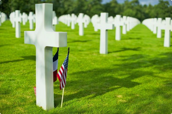 Amerikaanse begraafplaats bij Omaha Beach, Colleville-sur-Mer