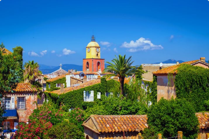 Vista do centro histórico de Saint-Tropez