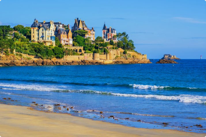 The seaside resort of Dinard in Brittany