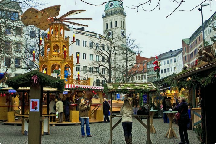 Рождественский рынок в Мюнхене