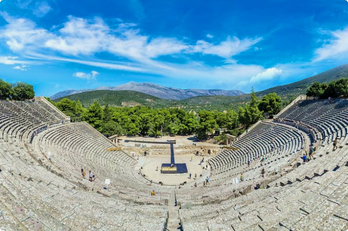 O antigo teatro de Epidauro