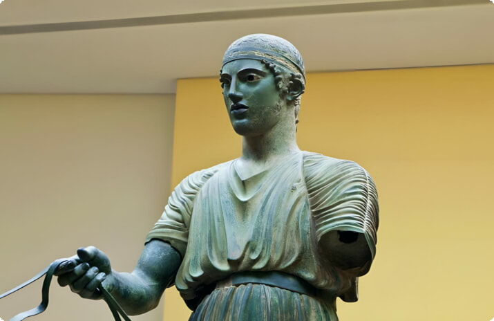 Wagonmenner van Delphi Standbeeld