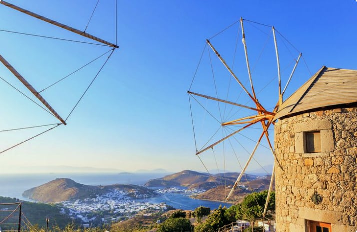 Ветряные мельницы на острове Патмос