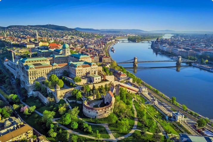 Вид на Будапешт с воздуха