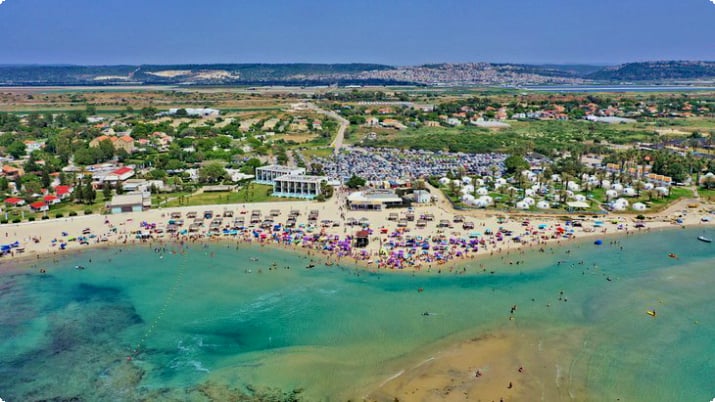 Пляж Дор, один из самых красивых пляжей в Израиле