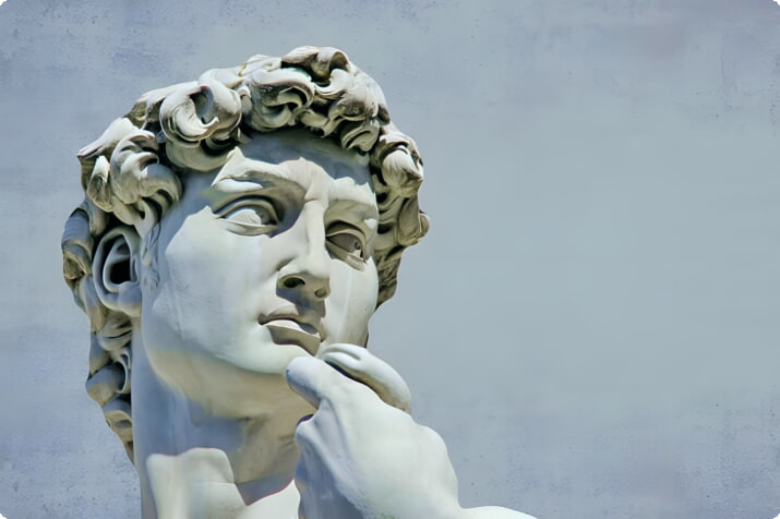 ミケランジェロのダビデ像、Galleria dell'Accademia (アカデミー ギャラリー)