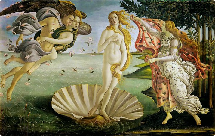Nascimento de Vênus de Botticelli