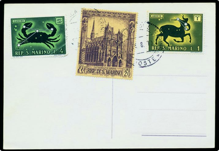Sellos postales de San Marino
