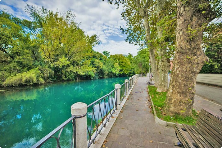 Langs de rivier in Treviso
