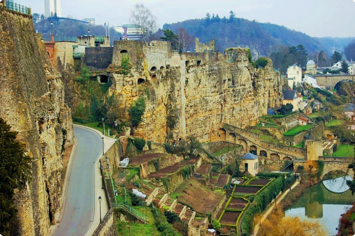 The Bock and the City Casements, cidade de Luxemburgo