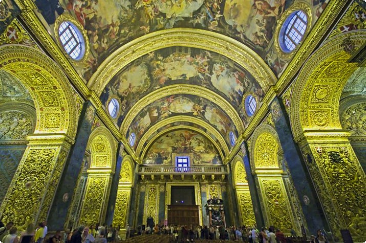 Wnętrze konkatedry św. Jana, Valletta