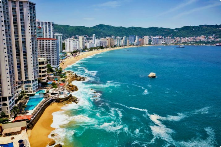 Hotels entlang der Costera in Acapulco